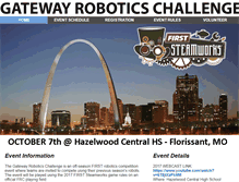 Tablet Screenshot of gatewayroboticschallenge.com